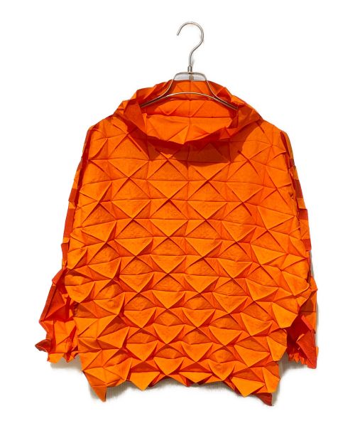 ISSEY MIYAKE（イッセイミヤケ）ISSEY MIYAKE (イッセイミヤケ) 折り紙ブラウス オレンジ サイズ:2の古着・服飾アイテム