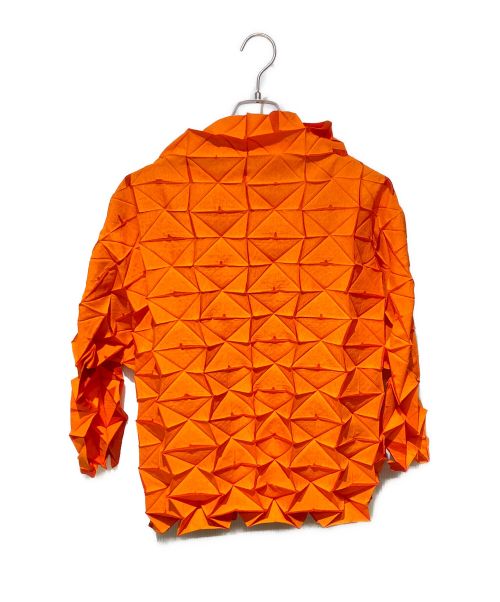 ISSEY MIYAKE（イッセイミヤケ）ISSEY MIYAKE (イッセイミヤケ) 折り紙ブラウス オレンジ サイズ:2の古着・服飾アイテム