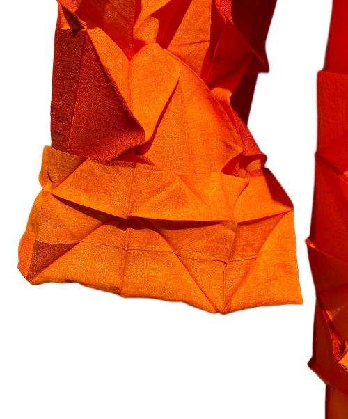 ISSEY MIYAKE（イッセイミヤケ）ISSEY MIYAKE (イッセイミヤケ) 折り紙ブラウス オレンジ サイズ:2の古着・服飾アイテム