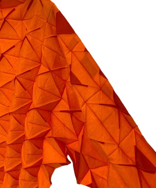 ISSEY MIYAKE（イッセイミヤケ）ISSEY MIYAKE (イッセイミヤケ) 折り紙ブラウス オレンジ サイズ:2の古着・服飾アイテム