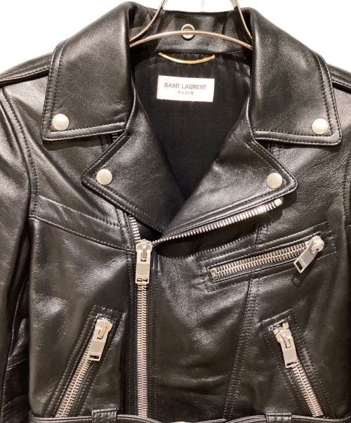 Saint Laurent Paris（サンローランパリ）Saint Laurent Paris (サンローランパリ) 燕尾ライダースジャケット ブラック サイズ:34の古着・服飾アイテム
