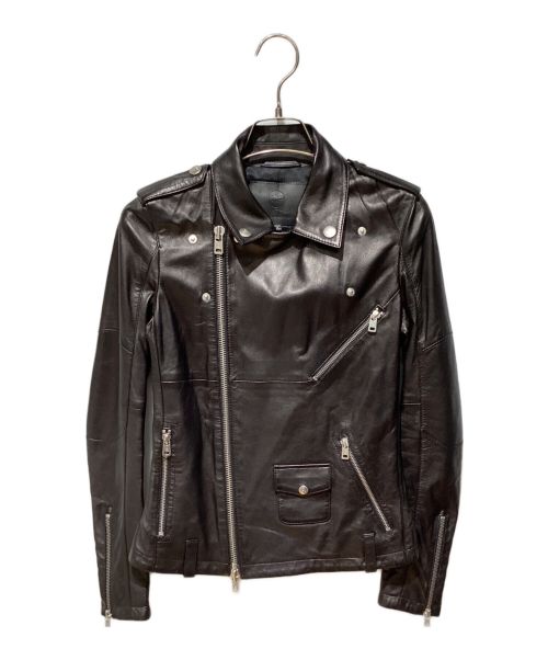 ALEXANDER McQUEEN（アレキサンダーマックイーン）ALEXANDER McQUEEN (アレキサンダーマックイーン) Leather jacket（レザージャケット） ブラック サイズ:36の古着・服飾アイテム
