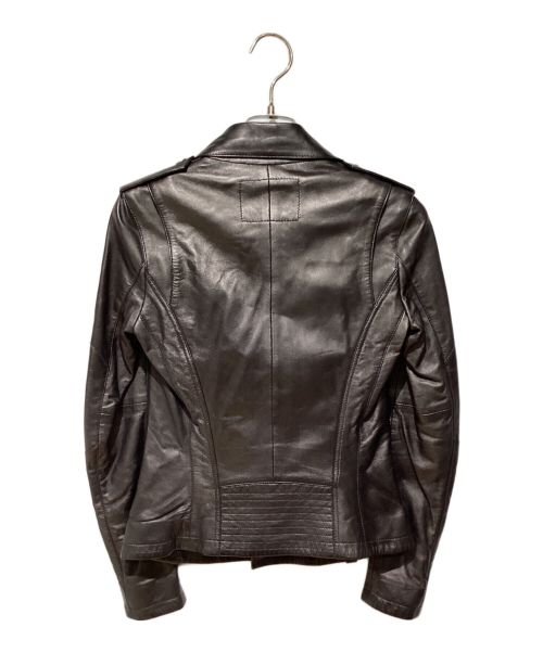 ALEXANDER McQUEEN（アレキサンダーマックイーン）ALEXANDER McQUEEN (アレキサンダーマックイーン) Leather jacket（レザージャケット） ブラック サイズ:36の古着・服飾アイテム