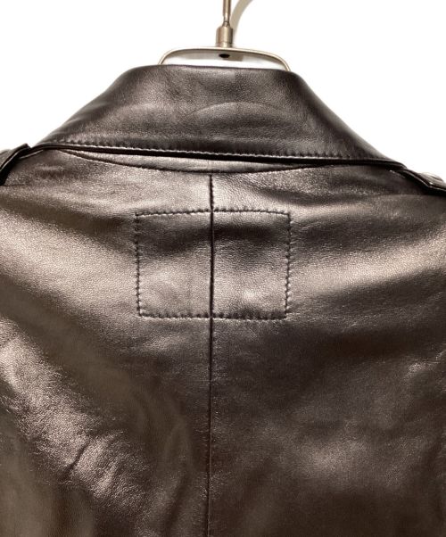 ALEXANDER McQUEEN（アレキサンダーマックイーン）ALEXANDER McQUEEN (アレキサンダーマックイーン) Leather jacket（レザージャケット） ブラック サイズ:36の古着・服飾アイテム