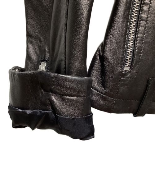 ALEXANDER McQUEEN（アレキサンダーマックイーン）ALEXANDER McQUEEN (アレキサンダーマックイーン) Leather jacket（レザージャケット） ブラック サイズ:36の古着・服飾アイテム