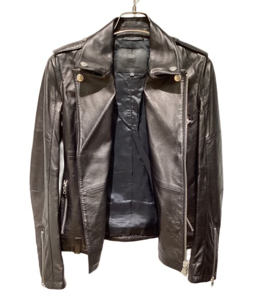 ALEXANDER McQUEEN（アレキサンダーマックイーン）ALEXANDER McQUEEN (アレキサンダーマックイーン) Leather jacket（レザージャケット） ブラック サイズ:36の古着・服飾アイテム