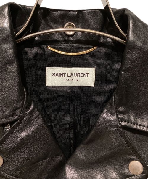Saint Laurent Paris（サンローランパリ）Saint Laurent Paris (サンローランパリ) SAINT LAURENT PARIS（サンローランパリ）14SS スタッズレザーライダースブルゾンF34 ブラック サイズ:34の古着・服飾アイテム