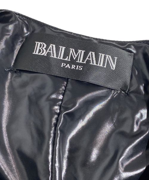 BALMAIN（バルマン）BALMAIN (バルマン) ナイロンキルティングジャケット ブラック サイズ:34の古着・服飾アイテム