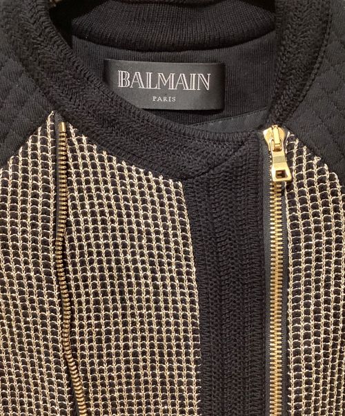 BALMAIN（バルマン）BALMAIN (バルマン) zip-up jacket（ジップアップジャケット） ブラック サイズ:36の古着・服飾アイテム