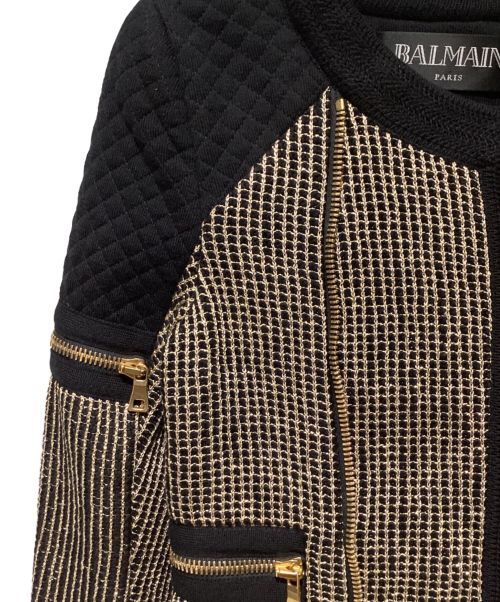 BALMAIN（バルマン）BALMAIN (バルマン) zip-up jacket（ジップアップジャケット） ブラック サイズ:36の古着・服飾アイテム