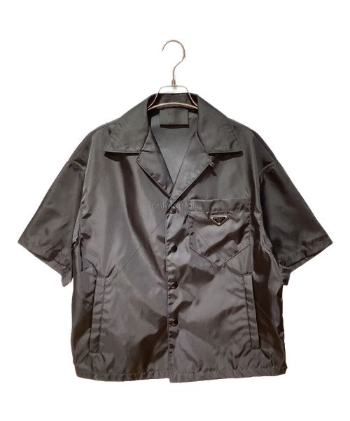 PRADA（プラダ）PRADA (プラダ) 24SS Re-Nylon short sleeve shirt（リナイロン半袖シャツ） ブラック サイズ:XSの古着・服飾アイテム
