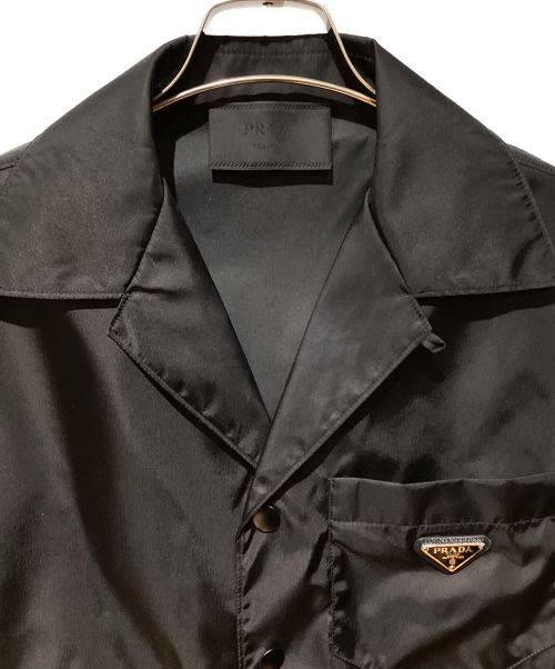 PRADA（プラダ）PRADA (プラダ) 24SS Re-Nylon short sleeve shirt（リナイロン半袖シャツ） ブラック サイズ:XSの古着・服飾アイテム