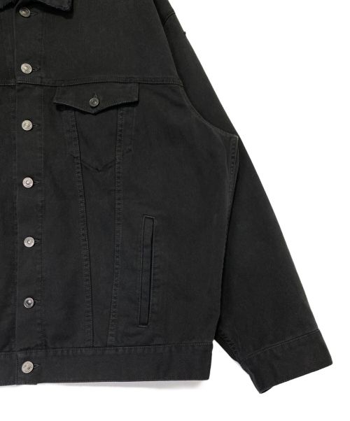 BALENCIAGA（バレンシアガ）BALENCIAGA (バレンシアガ) ダメージ加工デニムジャケット ブラック サイズ:2の古着・服飾アイテム