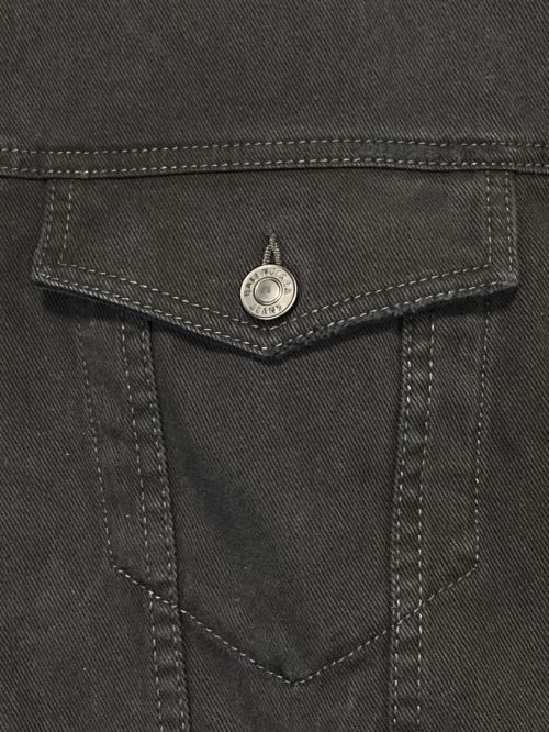 BALENCIAGA（バレンシアガ）BALENCIAGA (バレンシアガ) ダメージ加工デニムジャケット ブラック サイズ:2の古着・服飾アイテム