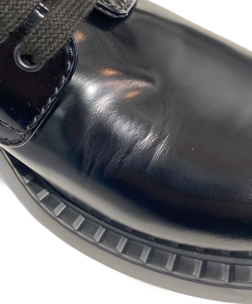 PRADA（プラダ）PRADA (プラダ) ブラッシュドレザー ダービーシューズレザーシューズ ブラック サイズ:8の古着・服飾アイテム