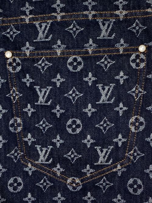 LOUIS VUITTON（ルイ ヴィトン）LOUIS VUITTON (ルイ ヴィトン) モノグラムデニムパンツ インディゴ サイズ:28の古着・服飾アイテム
