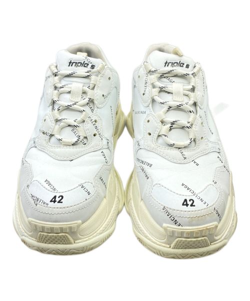 BALENCIAGA（バレンシアガ）BALENCIAGA (バレンシアガ) TRIPLE S ホワイト サイズ:42の古着・服飾アイテム
