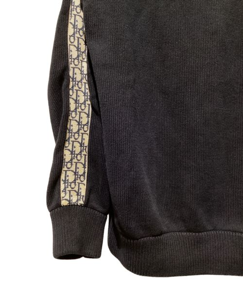 Dior（ディオール）Dior (ディオール) Oblique Crew Neck Knit（オブリーククルーネックニット） ネイビー サイズ:Mの古着・服飾アイテム