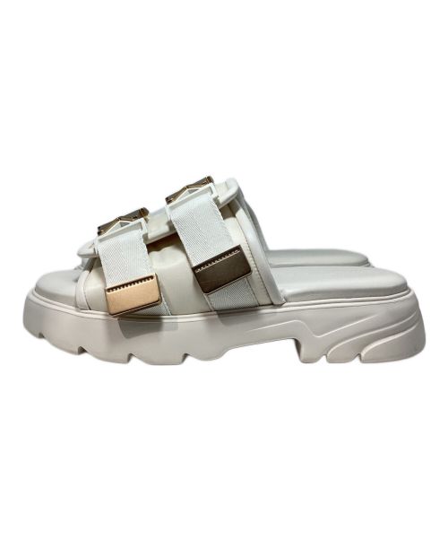 BOTTEGA VENETA（ボッテガベネタ）BOTTEGA VENETA (ボッテガベネタ) FLASH SANDAL（フラッシュサンダル） ホワイト サイズ:40の古着・服飾アイテム