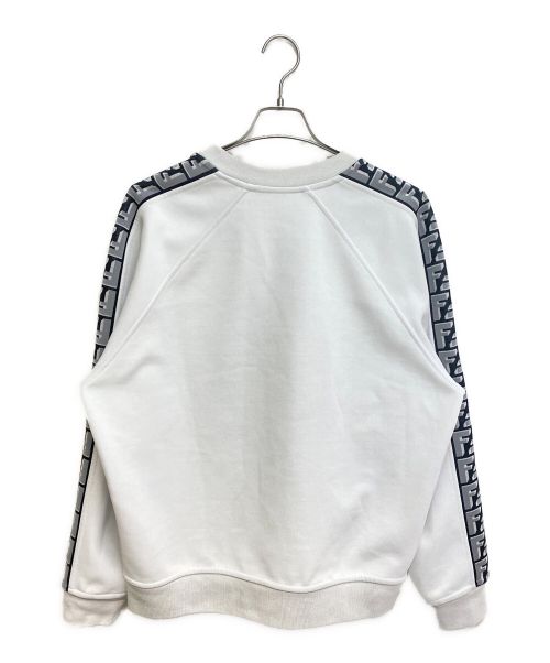 FENDI（フェンディ）FENDI (フェンディ) ロゴスリーブスウェット グレー サイズ:Lの古着・服飾アイテム