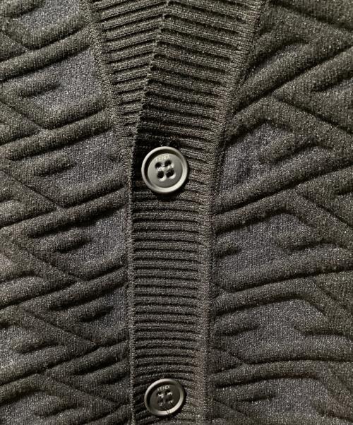 FENDI（フェンディ）FENDI (フェンディ) ズッカ柄ジャガードカーディガン ブラック サイズ:48の古着・服飾アイテム