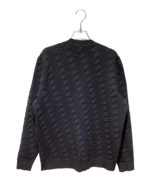 FENDI（フェンディ）FENDI (フェンディ) ズッカ柄ジャガードカーディガン ブラック サイズ:48の古着・服飾アイテム