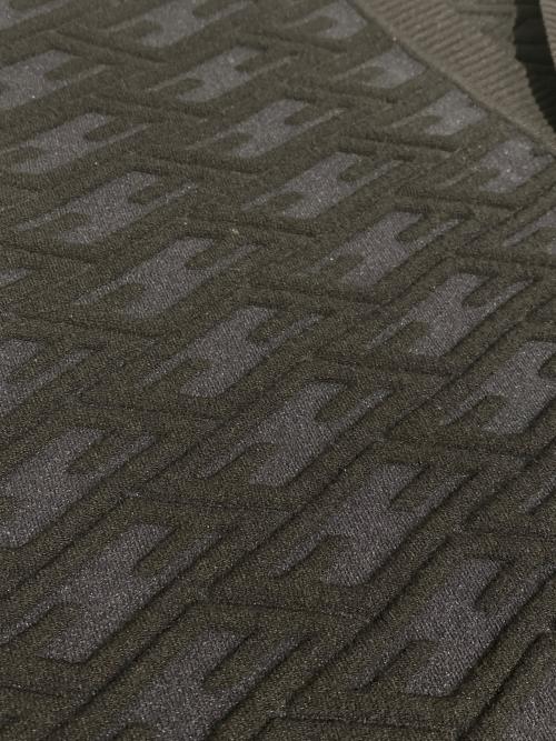 FENDI（フェンディ）FENDI (フェンディ) ズッカ柄ジャガードカーディガン ブラック サイズ:48の古着・服飾アイテム