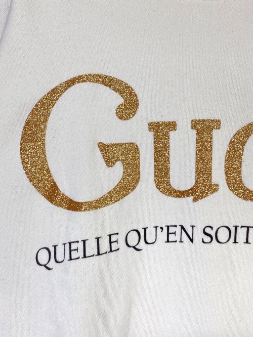 GUCCI（グッチ）GUCCI (グッチ) スウェットロゴトレーナー ベージュ サイズ:Mの古着・服飾アイテム