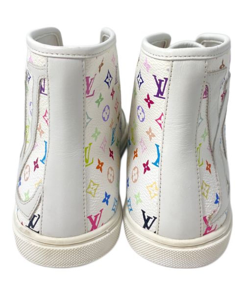 LOUIS VUITTON（ルイ ヴィトン）LOUIS VUITTON (ルイ ヴィトン) モノグラムマルチカラー ハイカットスニーカー ホワイト サイズ:37の古着・服飾アイテム