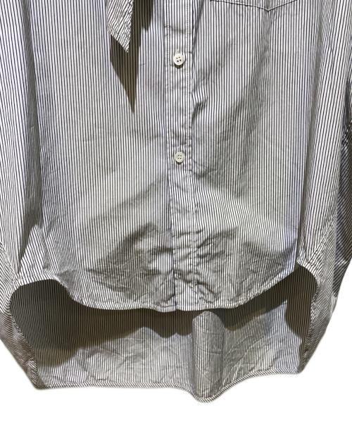 BALENCIAGA（バレンシアガ）BALENCIAGA (バレンシアガ) バックロゴストライプブラウス ホワイト サイズ:34の古着・服飾アイテム