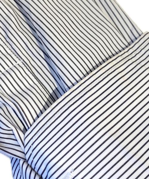 BALENCIAGA（バレンシアガ）BALENCIAGA (バレンシアガ) バックロゴストライプブラウス ホワイト サイズ:34の古着・服飾アイテム