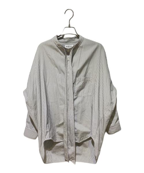 BALENCIAGA（バレンシアガ）BALENCIAGA (バレンシアガ) バックロゴストライプブラウス ホワイト サイズ:34の古着・服飾アイテム