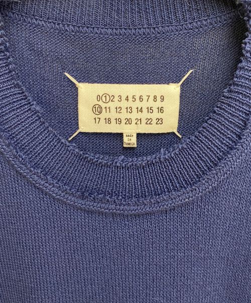 Maison Margiela（メゾンマルジェラ）Maison Margiela (メゾンマルジェラ) Ribbed Hem T-Shirt（半袖ニットTシャツ） ブルー サイズ:Mの古着・服飾アイテム
