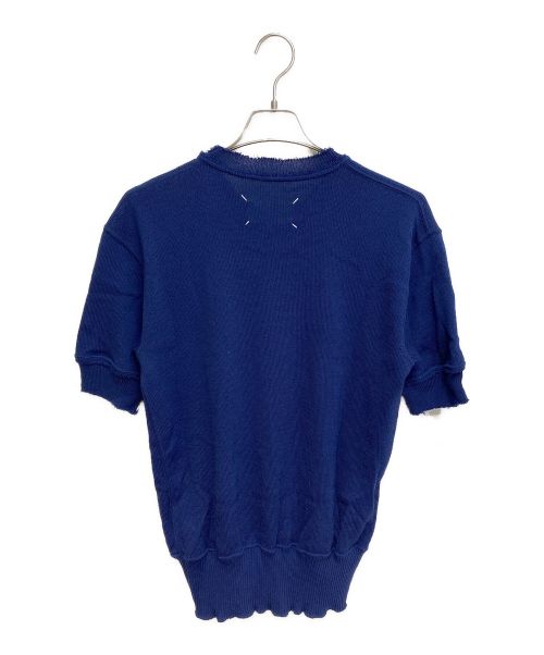 Maison Margiela（メゾンマルジェラ）Maison Margiela (メゾンマルジェラ) Ribbed Hem T-Shirt（半袖ニットTシャツ） ブルー サイズ:Mの古着・服飾アイテム