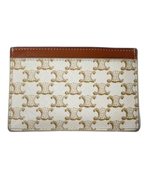 CELINE（セリーヌ）CELINE (セリーヌ) カードホルダー / CELINEプリント入り トリオンフキャンバスの古着・服飾アイテム