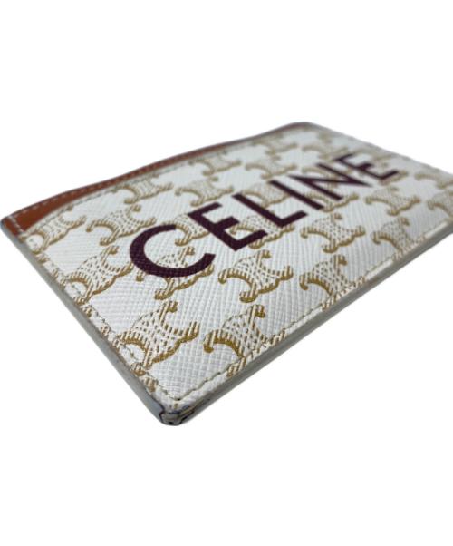 CELINE（セリーヌ）CELINE (セリーヌ) カードホルダー / CELINEプリント入り トリオンフキャンバスの古着・服飾アイテム