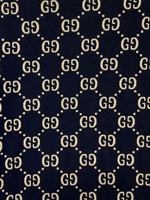 GUCCI（グッチ）GUCCI (グッチ) GG総柄トラックジャケット ネイビー サイズ:Mの古着・服飾アイテム