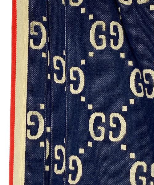 GUCCI（グッチ）GUCCI (グッチ) GG総柄トラックパンツ ネイビー サイズ:XSの古着・服飾アイテム