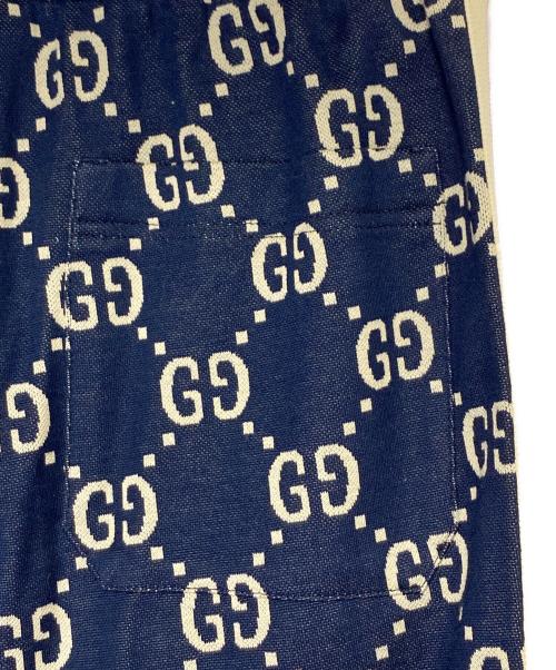 GUCCI（グッチ）GUCCI (グッチ) GG総柄トラックパンツ ネイビー サイズ:XSの古着・服飾アイテム