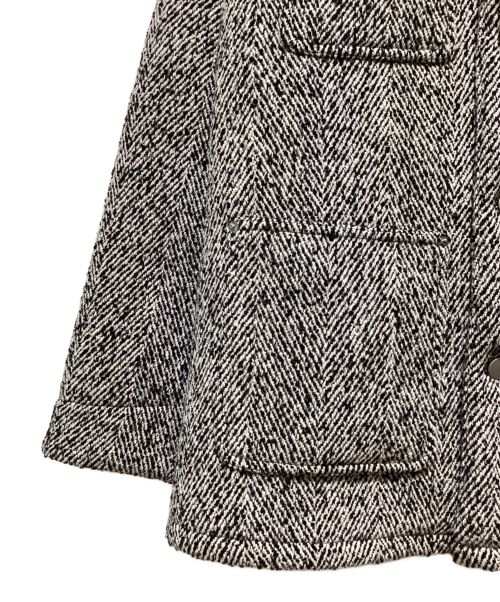 PRADA（プラダ）PRADA (プラダ) 24FW Wool blend jacket（ウールブレンドジャケット） ブラック×ホワイト サイズ:Mの古着・服飾アイテム