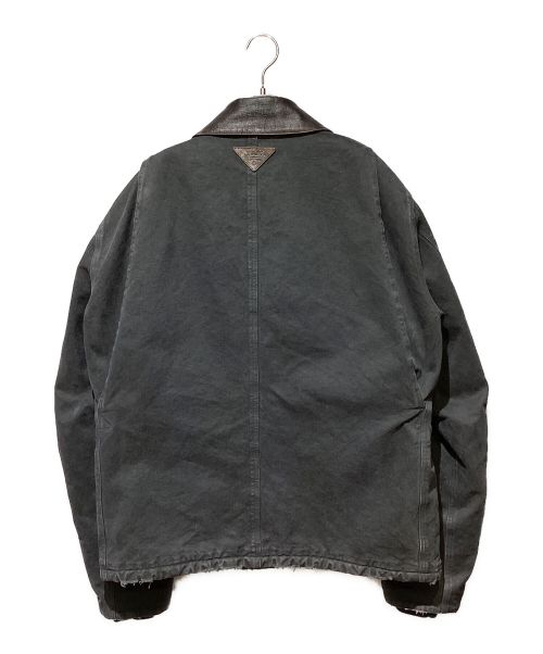 PRADA（プラダ）PRADA (プラダ) Canvas Tracker Jacket（キャンバストラッカージャケット） グレー サイズ:Lの古着・服飾アイテム