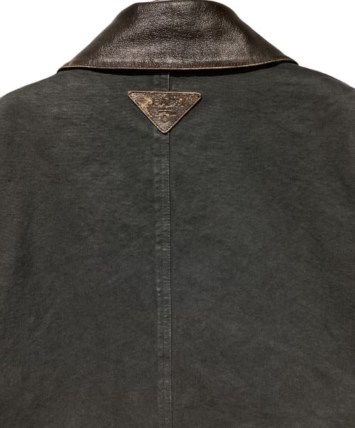 PRADA（プラダ）PRADA (プラダ) Canvas Tracker Jacket（キャンバストラッカージャケット） グレー サイズ:Lの古着・服飾アイテム