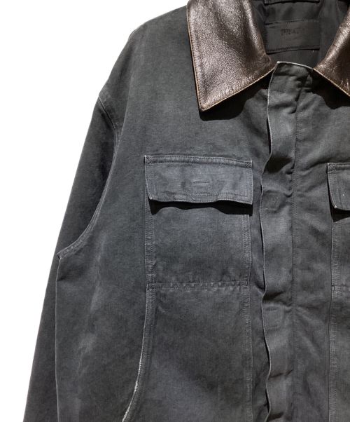 PRADA（プラダ）PRADA (プラダ) Canvas Tracker Jacket（キャンバストラッカージャケット） グレー サイズ:Lの古着・服飾アイテム