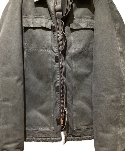 PRADA（プラダ）PRADA (プラダ) Canvas Tracker Jacket（キャンバストラッカージャケット） グレー サイズ:Lの古着・服飾アイテム