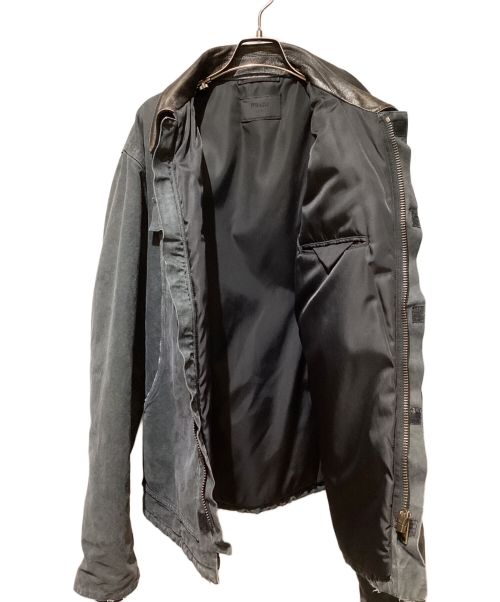 PRADA（プラダ）PRADA (プラダ) Canvas Tracker Jacket（キャンバストラッカージャケット） グレー サイズ:Lの古着・服飾アイテム