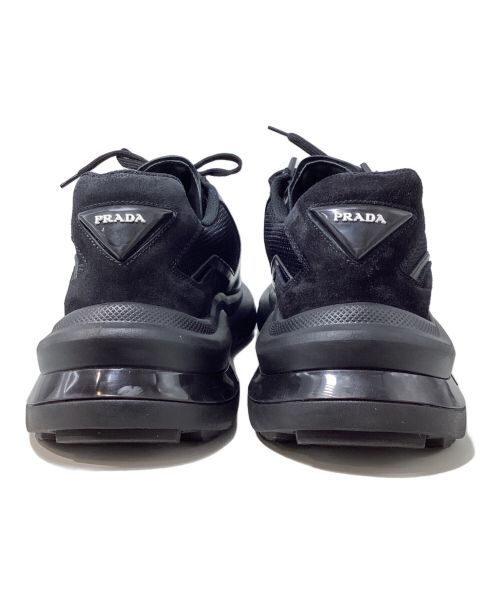 PRADA（プラダ）PRADA (プラダ) system sneaker（システムスニーカー） ブラック サイズ:8の古着・服飾アイテム