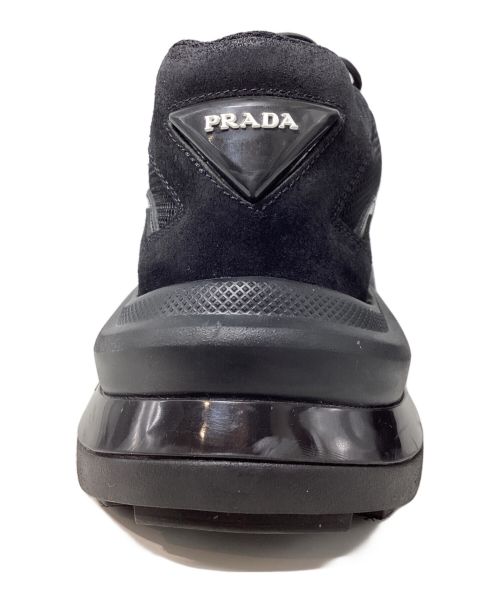 PRADA（プラダ）PRADA (プラダ) system sneaker（システムスニーカー） ブラック サイズ:8の古着・服飾アイテム
