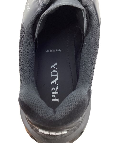 PRADA（プラダ）PRADA (プラダ) system sneaker（システムスニーカー） ブラック サイズ:8の古着・服飾アイテム