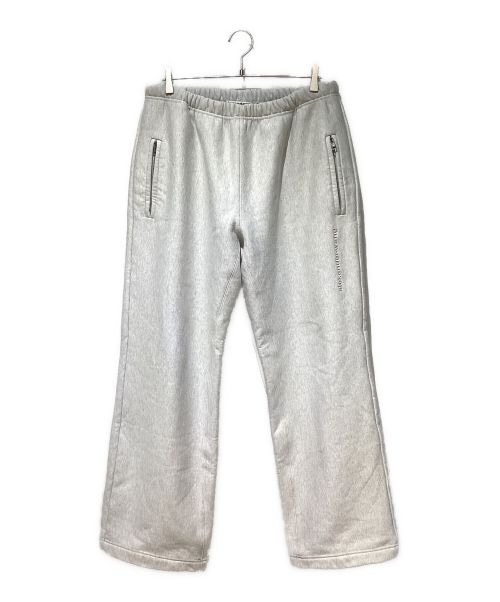 ALEXANDER WANG（アレキサンダー・ワン）ALEXANDER WANG (アレキサンダーワン) Logo Embossed Straight Track Pants（ロゴエンボスストレートトラックパンツ） ライトグレー サイズ:Mの古着・服飾アイテム