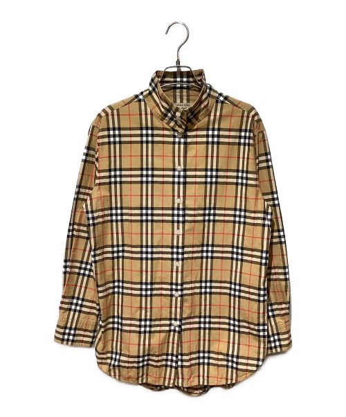 BURBERRY（バーバリー）BURBERRY (バーバリー) novachecｋshirt（ノバチェックシャツ） ブラウン サイズ:44の古着・服飾アイテム